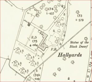 1906 OS Map - Hallyards - Gardens